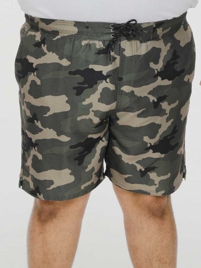 D555 Kody Camo Printed Swimshorts Khaki - Fürdőnadrág - Fürdőnadrág - 2XL-12XL