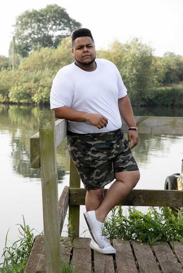 D555 Kody Camo Printed Swimshorts Khaki - Fürdőnadrág - Fürdőnadrág - 2XL-12XL