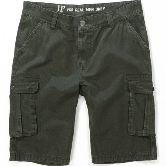 JP1880 Shorts Cargo Bermuda Dark Olive - Rövidnadrág - Nagyméretű Rövidnadrág W40-W60