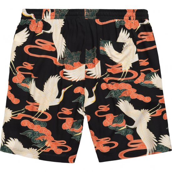 JP1880 Bermuda Shorts Floral All-over Print Black - Rövidnadrág - Nagyméretű Rövidnadrág W40-W60