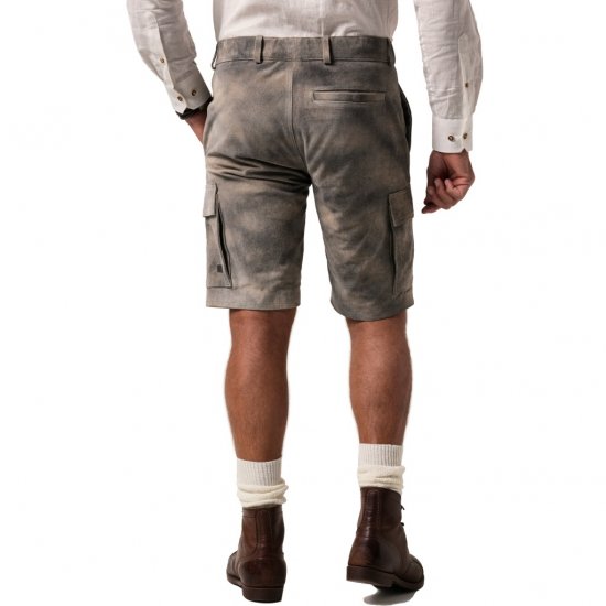JP1880 Shorts Bermuda Traditional Cowhide Graphite Grey - Rövidnadrág - Nagyméretű Rövidnadrág W40-W60