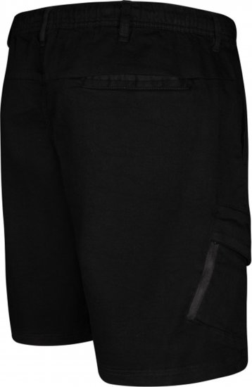 Espionage LW166 Cargo Shorts Black - Rövidnadrág - Nagyméretű Rövidnadrág W40-W60
