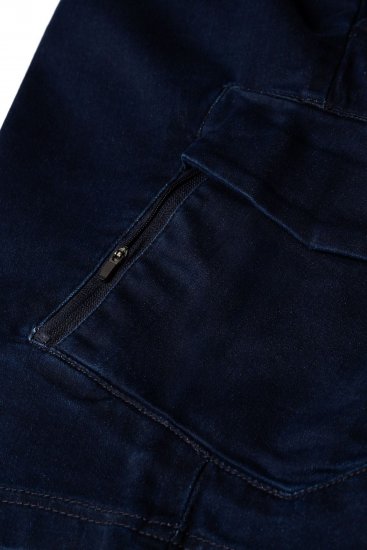 Espionage LW166 Cargo Shorts Indigo - Rövidnadrág - Nagyméretű Rövidnadrág W40-W60