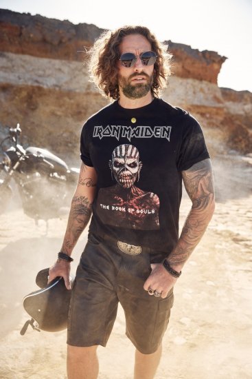 JP1880 Leather Shorts Cargo Pockets Lamb Nappa Leather Black - Rövidnadrág - Nagyméretű Rövidnadrág W40-W60