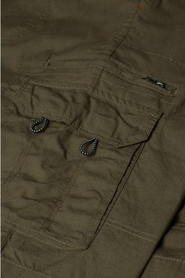 Espionage ST042 Cargo Shorts Olive - Rövidnadrág - Nagyméretű Rövidnadrág W40-W60