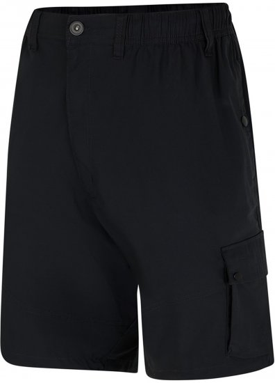 Espionage ST066 Stretch Poplin Cargo Shorts Black - Rövidnadrág - Nagyméretű Rövidnadrág W40-W60