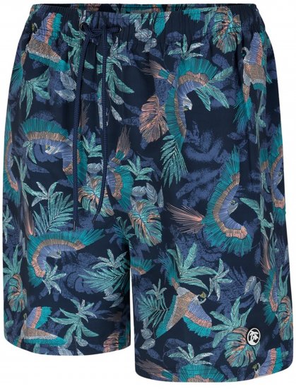 Espionage SW100 Bird Print Swimshorts Blue - Fürdőnadrág - Fürdőnadrág - 2XL-12XL