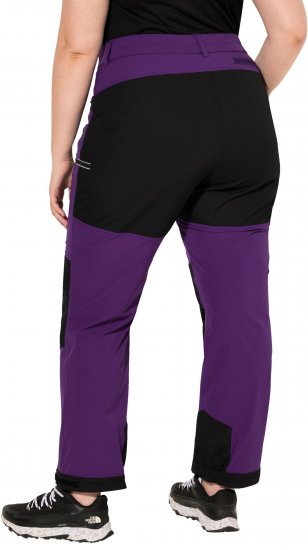 Ulla Popken HYPRAR Multifunctional Durable Inset Trekking Pants Plum - Női Farmer & Nadrágok Nagy Méretekben – Plus Size - 