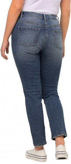 Ulla Popken Distressed Stretch Fit Sarah Jeans Blue Denim - Női Farmer & Nadrágok Nagy Méretekben – Plus Size - 