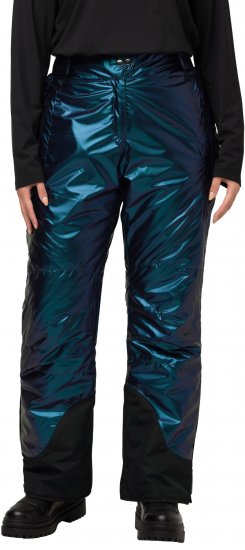 Ulla Popken Ski Pants Water-Repellent Mother-Of-Pearl Velcro Closure Snow Gaiter Blue - Női Farmer & Nadrágok Nagy Méretekben – Plus Size - 