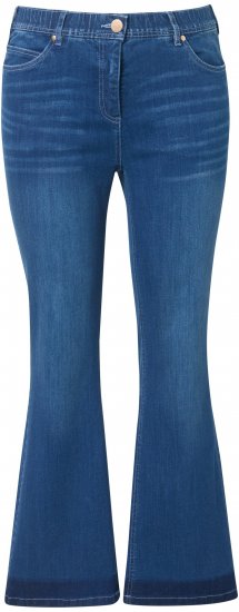 Ulla Popken Stretch Fit Bootcut Jeans Blue Denim - Női Farmer & Nadrágok Nagy Méretekben – Plus Size - 