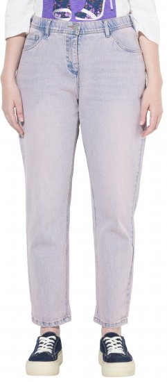 Ulla Popken Dyed Stretch Fit Boyfriend Jeans Light Light Blue Denim - Női Farmer & Nadrágok Nagy Méretekben – Plus Size - 