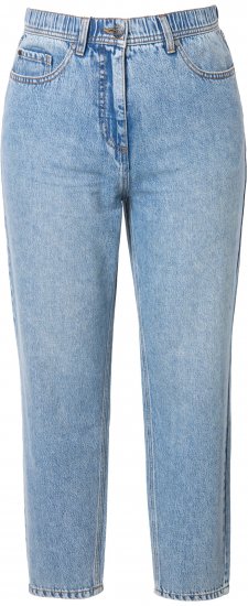 Ulla Popken Lyocell Blend Stretch Fit Jeans Mid Blue Denim - Női Farmer & Nadrágok Nagy Méretekben – Plus Size - 