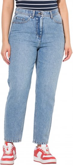 Ulla Popken Lyocell Blend Stretch Fit Jeans Mid Blue Denim - Női Farmer & Nadrágok Nagy Méretekben – Plus Size - 