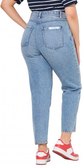 Ulla Popken Lyocell Blend Stretch Fit Jeans Mid Blue Denim - Női Farmer & Nadrágok Nagy Méretekben – Plus Size - 