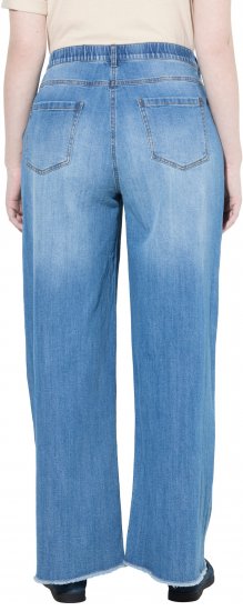 Ulla Popken Extra Wide Leg Stretch Fit Jeans Light Blue - Női Farmer & Nadrágok Nagy Méretekben – Plus Size - 