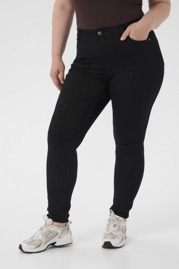 Kaffe Curve Lena Slim Jeans Black Deep - Farmer - 