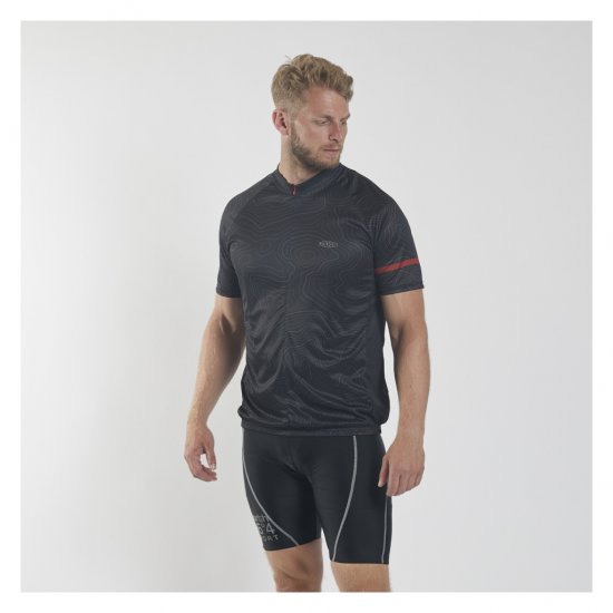 North Latitude Sport Bike Shirt Black - Kerékpáros ruházat - 
