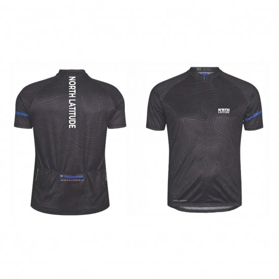 North Latitude Cycling Shirt Black - Kerékpáros ruházat - 