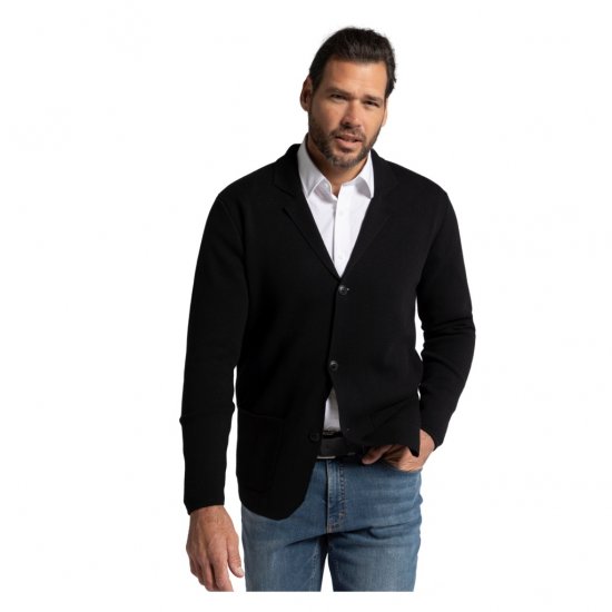 JP1880 Jacket Business Flexnamic Milano Black - Öltönyök - Nagyméretű öltönyök
