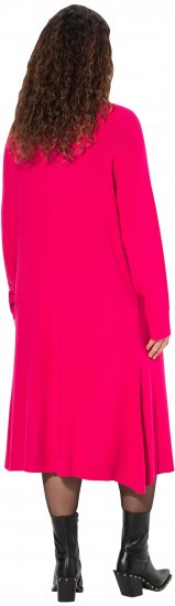 Ulla Popken Long Turtleneck Duster Sweater Red Pink - Bluzy & bluzy z kapturem - 
