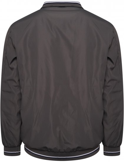 Kam Jeans 444 Premium Harrington Jacket Charcoal - Kabátok - Nagyméretű Kabátok - 2XL-8XL