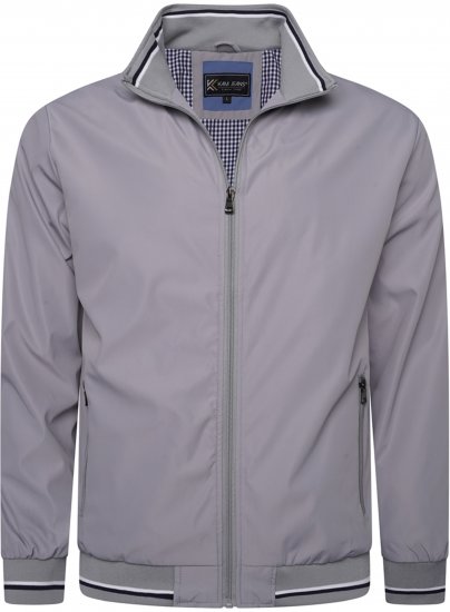 Kam jeans 444 Premium Harrington Jacket Silver - Kabátok - Nagyméretű Kabátok - 2XL-8XL
