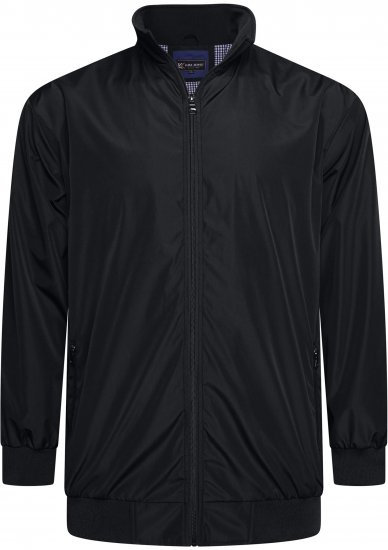 Kam jeans 445 Premium Harrington Jacket Black - Kabátok - Nagyméretű Kabátok - 2XL-8XL