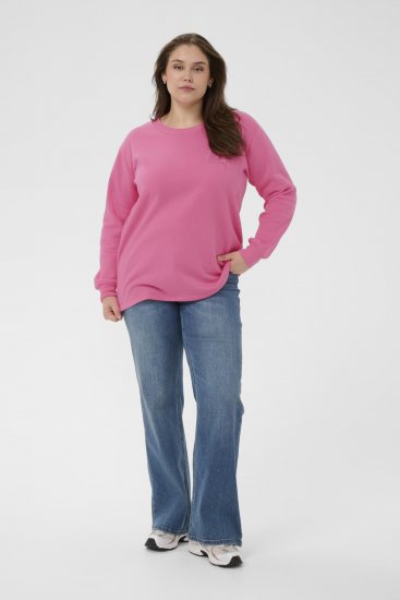 Kaffe Curve Sus Sweatshirt Pink Power - Melegítőfelsők - 