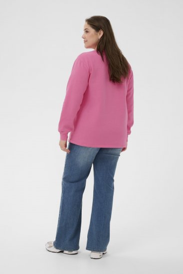 Kaffe Curve Sus Sweatshirt Pink Power - Melegítőfelsők - 