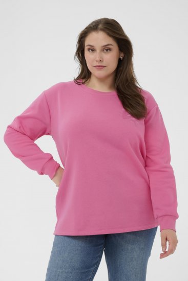 Kaffe Curve Sus Sweatshirt Pink Power - Melegítőfelsők - 