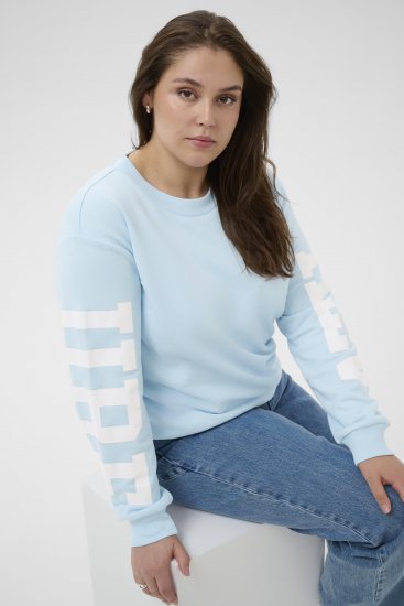 Kaffe Curve Mila Sweatshirt Nantucket Breeze Blue - Melegítőfelsők - 