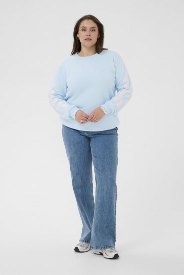 Kaffe Curve Mila Sweatshirt Nantucket Breeze Blue - Melegítőfelsők - 