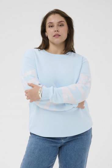 Kaffe Curve Mila Sweatshirt Nantucket Breeze Blue - Melegítőfelsők - 