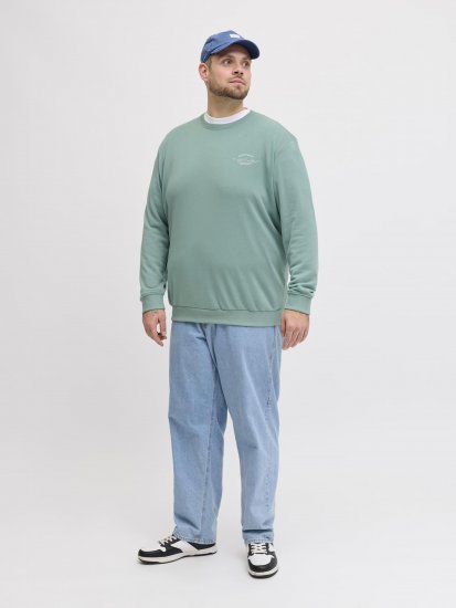 Jack & Jones Brandon Sweatshirt Turquoise - Pulóverek & kapucnis pulóverek - Pulóverek & Kapucnis pulóver 2XL-12XL