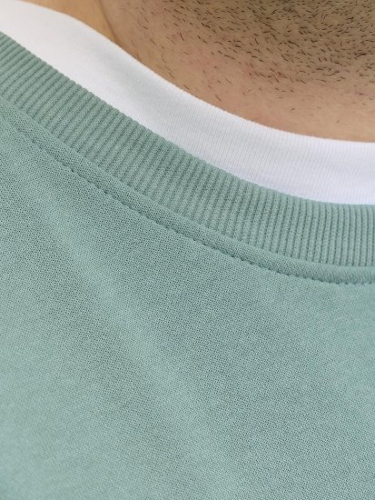 Jack & Jones Brandon Sweatshirt Turquoise - Pulóverek & kapucnis pulóverek - Pulóverek & Kapucnis pulóver 2XL-12XL