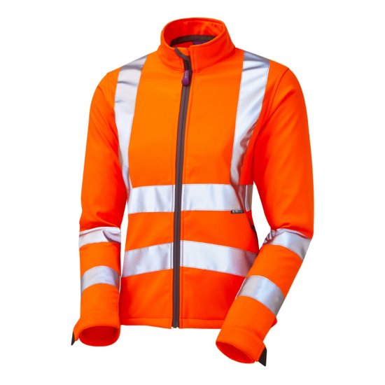 Leo Honeywell EcoViz Women's Softshell Jacket Orange - Munkaruha - 