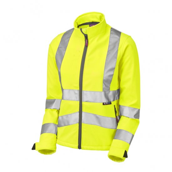 Leo Honeywell EcoViz Women's Softshell Jacket Yellow - Munkaruha - 