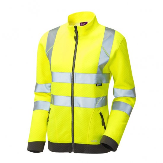 Leo Hollicombe EcoViz Women's Zipped Sweatshirt Yellow - Munkaruha - 