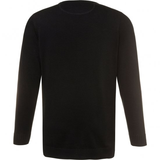 JP1880 Pullover Sweater Black TALL - FÉRFIRUHÁZAT MT-6XLT - TALL-méretek