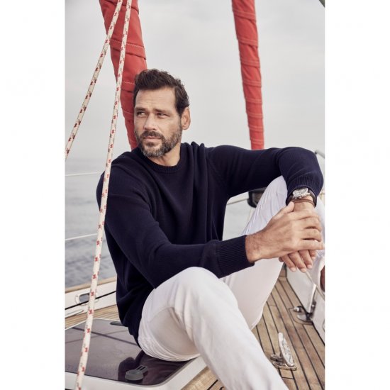 JP1880 Pullover Sweater Dark Navy TALL - FÉRFIRUHÁZAT MT-6XLT - TALL-méretek