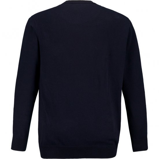 JP1880 Pullover Sweater Dark Navy TALL - FÉRFIRUHÁZAT MT-6XLT - TALL-méretek