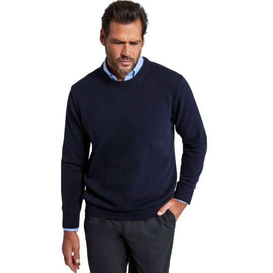 JP1880 Pullover Sweater Dark Navy TALL - FÉRFIRUHÁZAT MT-6XLT - TALL-méretek