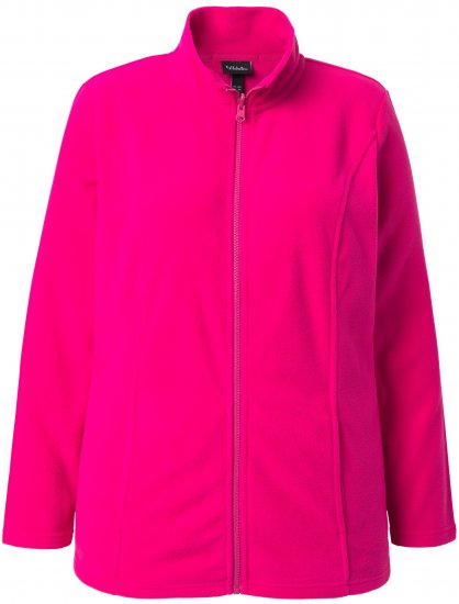 Ulla Popken Modular Fleece Zip Front Jacket Light Heather - Bluzy & bluzy z kapturem - 