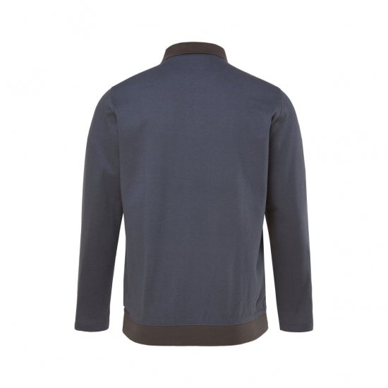 Boston Park Polo Shirt Long Sleeve Pique Grey - Pólóingek - Galléros Pólók 2XL-8XL - Pólóingek 2XL-8XL