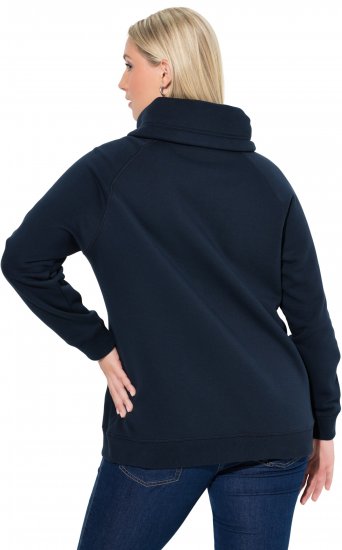 Ulla Popken Rhinestone Snowflake Turtleneck Sweatshirt Navy - Bluzy & bluzy z kapturem - 