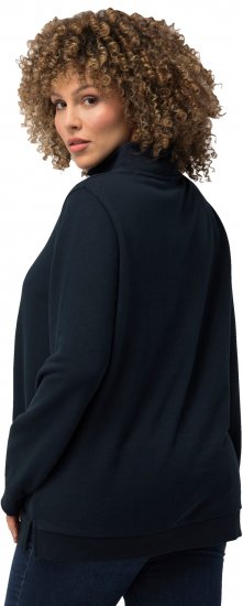 Ulla Popken Amore Sweatshirt Navy - Bluzy & bluzy z kapturem - 