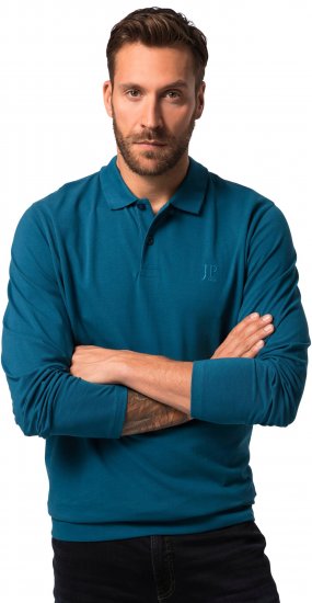 JP1880 Polo Shirt Long Sleeve Blue - Pólóingek - Galléros Pólók 2XL-8XL - Pólóingek 2XL-8XL