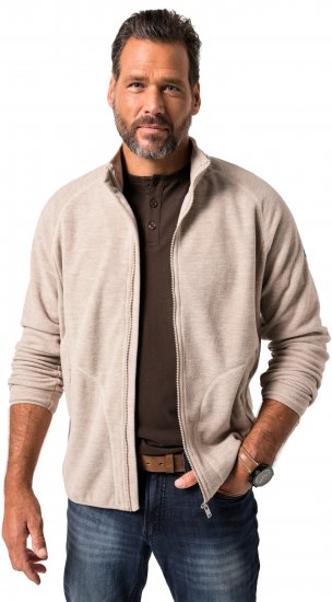 JP1880 Fleece Jacket Stand-up Collar Dusty Pink - Sportruházat - Nagyméretű Sportruházat 2XL-10XL