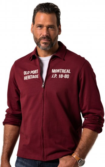 JP1880 Sweatshirt Long Sleeve Boxy Fit Red - Pulóverek & kapucnis pulóverek - Pulóverek & Kapucnis pulóver 2XL-12XL